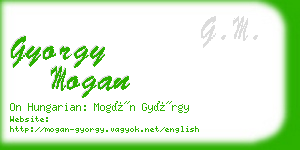 gyorgy mogan business card